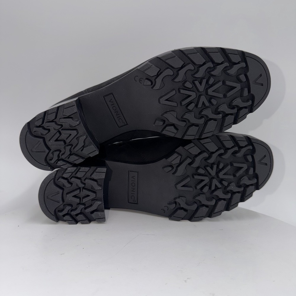 Vionic Women's Sz 8.5‎ Wilma Black Ankle Bootie Waterproof Nubuck Leather - Picture 7 of 8